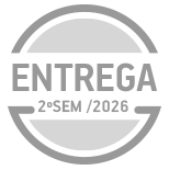 selo com o aviso que a entrega do empreendimento ocorre em 2°sem 2026